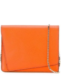 Оранжевая кожаная сумка через плечо от Valextra