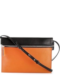 Оранжевая кожаная сумка через плечо от Victoria Beckham