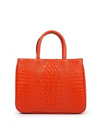 Женская оранжевая кожаная сумка от Jane's Story