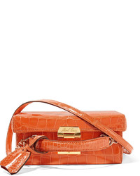 Женская оранжевая кожаная сумка от MARK CROSS