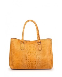 Женская оранжевая кожаная сумка от Moronero