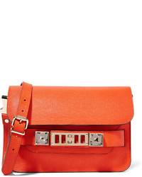 Женская оранжевая кожаная сумка от Proenza Schouler