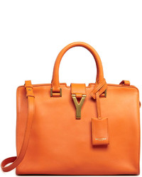 Оранжевая кожаная сумочка