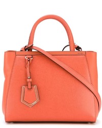 Оранжевая кожаная сумочка от Fendi