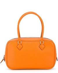 Оранжевая кожаная сумочка