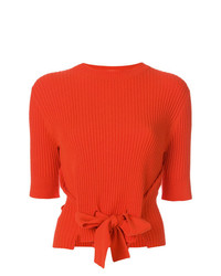 Женская оранжевая кофта с коротким рукавом от Cashmere In Love