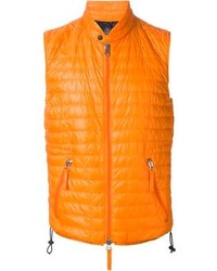 Оранжевая куртка без рукавов