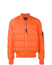 Мужская оранжевая куртка-пуховик от Alpha Industries