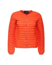 Женская оранжевая куртка-пуховик от Armani Jeans