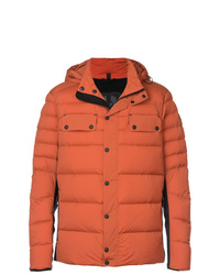 Мужская оранжевая куртка-пуховик от Belstaff