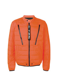 Мужская оранжевая куртка-пуховик от Diesel