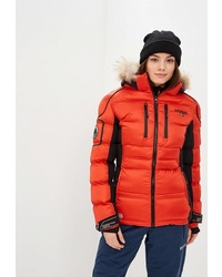 Женская оранжевая куртка-пуховик от Geographical Norway