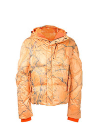 Мужская оранжевая куртка-пуховик от Kru