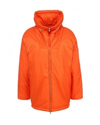 Женская оранжевая куртка-пуховик от Love Moschino