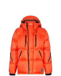 Мужская оранжевая куртка-пуховик от Neighborhood