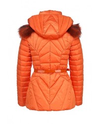 Женская оранжевая куртка-пуховик от Odri