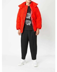 Мужская оранжевая куртка-пуховик от Facetasm