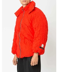 Мужская оранжевая куртка-пуховик от Facetasm
