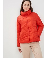 Женская оранжевая куртка-пуховик от Tom Farr