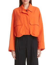 Оранжевая куртка-рубашка