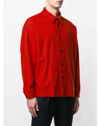 Мужская оранжевая куртка-рубашка от 08sircus