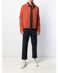 Мужская оранжевая куртка-рубашка от YMC