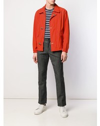 Мужская оранжевая куртка-рубашка от Fay