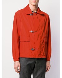 Мужская оранжевая куртка-рубашка от Fay