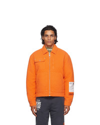Оранжевая куртка харрингтон