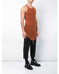 Мужская оранжевая майка от Rick Owens