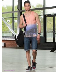 Мужская оранжевая майка от Voi Jeans