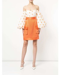 Оранжевая мини-юбка от Bambah