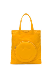 Оранжевая нейлоновая большая сумка от Anya Hindmarch