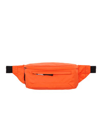 Мужская оранжевая поясная сумка от Prada
