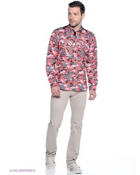 Мужская оранжевая рубашка с длинным рукавом от Alex DANDY