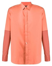 Мужская оранжевая рубашка с длинным рукавом от Ann Demeulemeester