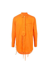 Мужская оранжевая рубашка с длинным рукавом от Bed J.W. Ford