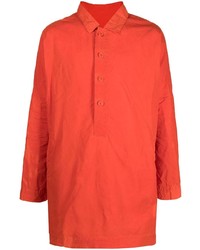 Мужская оранжевая рубашка с длинным рукавом от Casey Casey