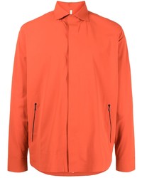 Мужская оранжевая рубашка с длинным рукавом от Emporio Armani