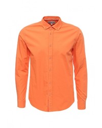 Мужская оранжевая рубашка с длинным рукавом от Frank NY