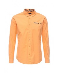 Мужская оранжевая рубашка с длинным рукавом от Fresh Brand