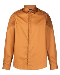 Мужская оранжевая рубашка с длинным рукавом от Just Cavalli