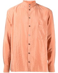 Мужская оранжевая рубашка с длинным рукавом от Lemaire