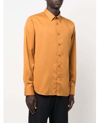 Мужская оранжевая рубашка с длинным рукавом от Viktor & Rolf