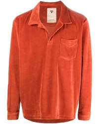 Мужская оранжевая рубашка с длинным рукавом от OAS Company