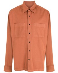 Мужская оранжевая рубашка с длинным рукавом от OSKLEN