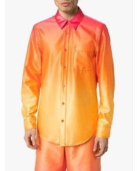 Мужская оранжевая рубашка с длинным рукавом от Sies Marjan