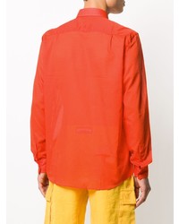 Мужская оранжевая рубашка с длинным рукавом от Vilebrequin