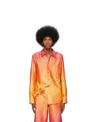 Мужская оранжевая рубашка с длинным рукавом от Sies Marjan