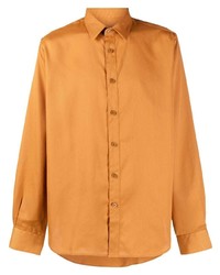Мужская оранжевая рубашка с длинным рукавом от Viktor & Rolf
